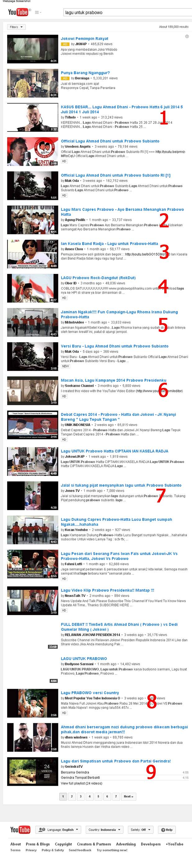 Lagu untuk Prabowo