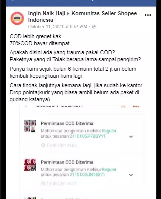 Penjual harus berani tolak COD