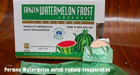 Obat radang tenggorokan bentuk permen