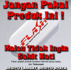 Telkomsel Flash, internet murah mengecewakan