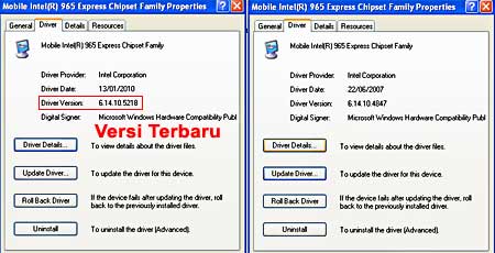 Driver VGA Interl GMA 965 Terbaru